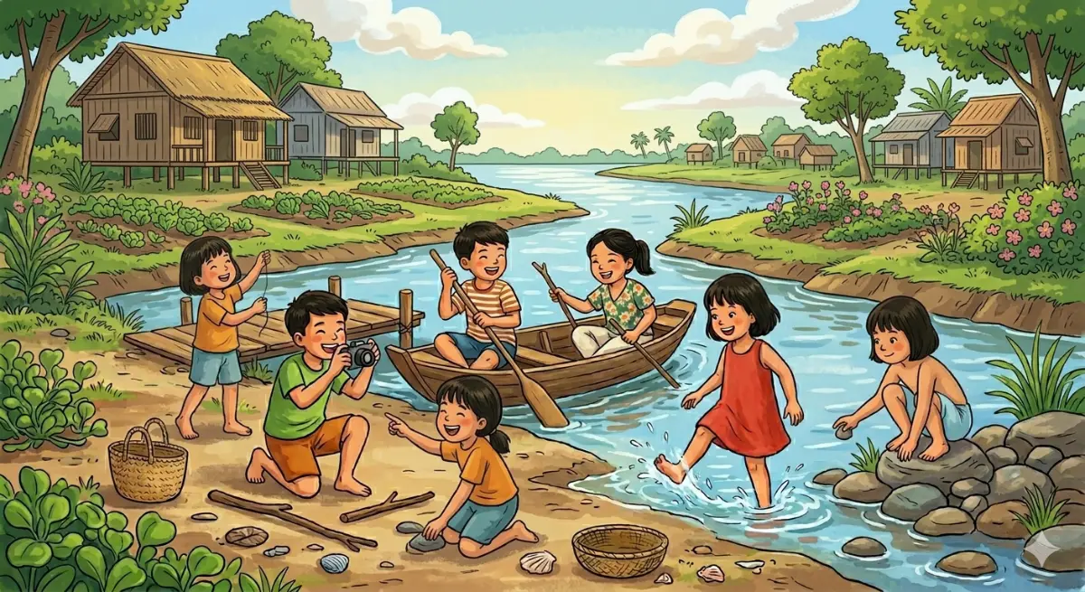 Ảnh minh họa 1 - Bến sông tuổi thơ